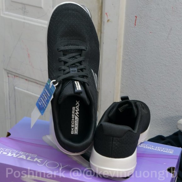 Skechers Ladies' Go Walk Joy Sneaker,, Color: Black, - Picture 4 of 5